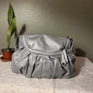 Allison Scott Silver Genuine Leather Bag